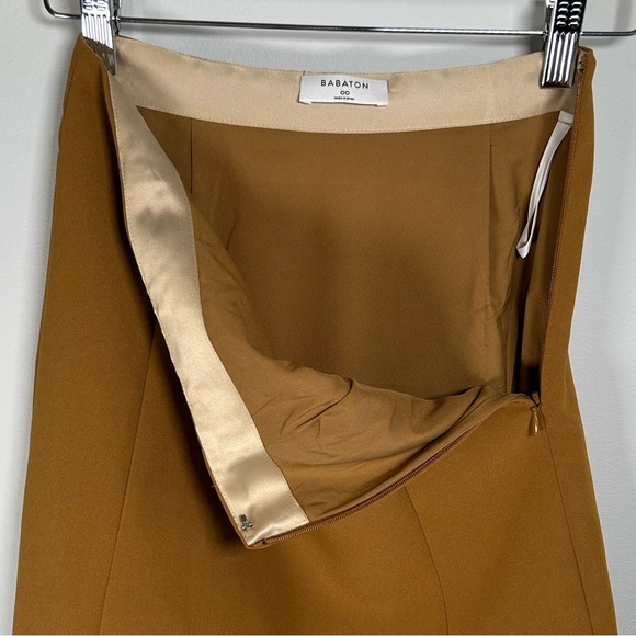 💫NWOT Babaton - Aritzia Hopper Skirt - Aged Gold - Picture 5 of 9
